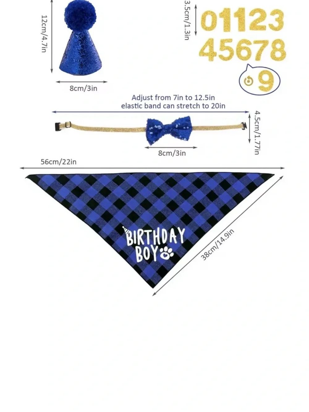 Birthday Girl Pink Dog Party Set - Pet Bandana, Bow Tie & Hat